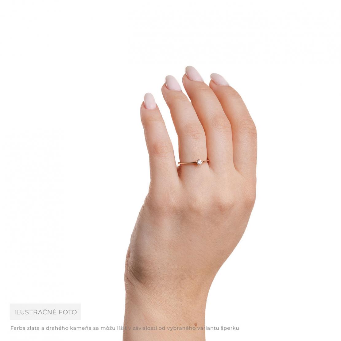 Diamantový zásnubní prsten Spirit, bílé zlato