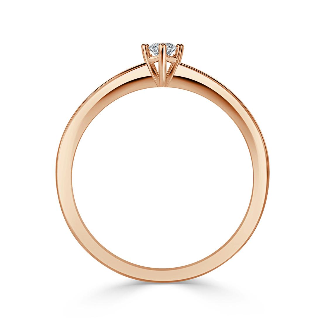 Diamantový zásnubní prsten Spirit, růžové zlato