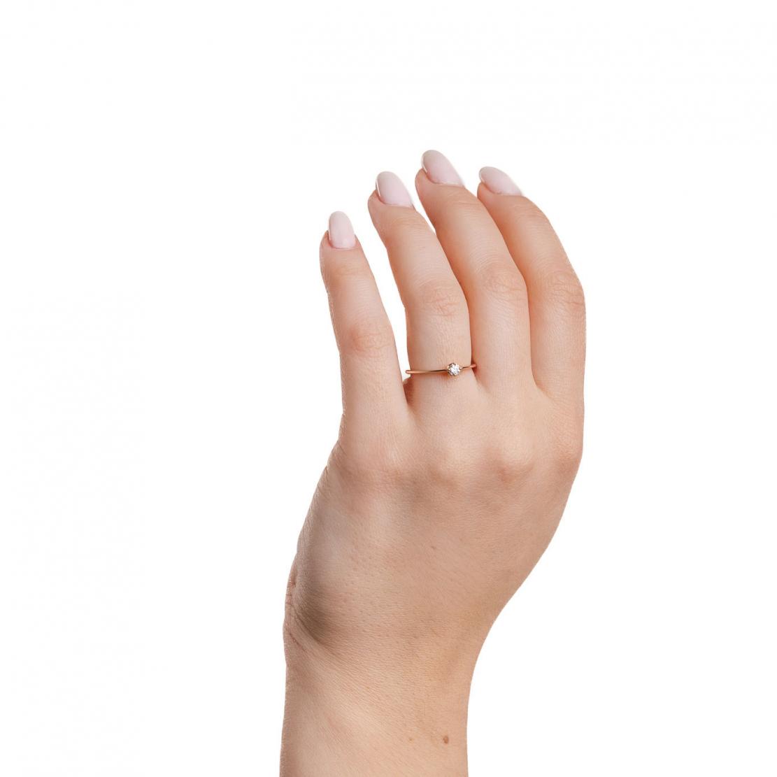 Diamantový zásnubní prsten Spirit, růžové zlato