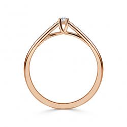 Diamantový zásnubní prsten Lola, růžové zlato