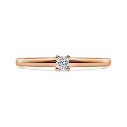 Diamantový zásnubní prsten Lola, růžové zlato