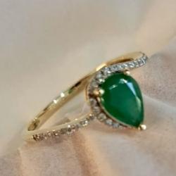 Prsteň Ancient - smaragd