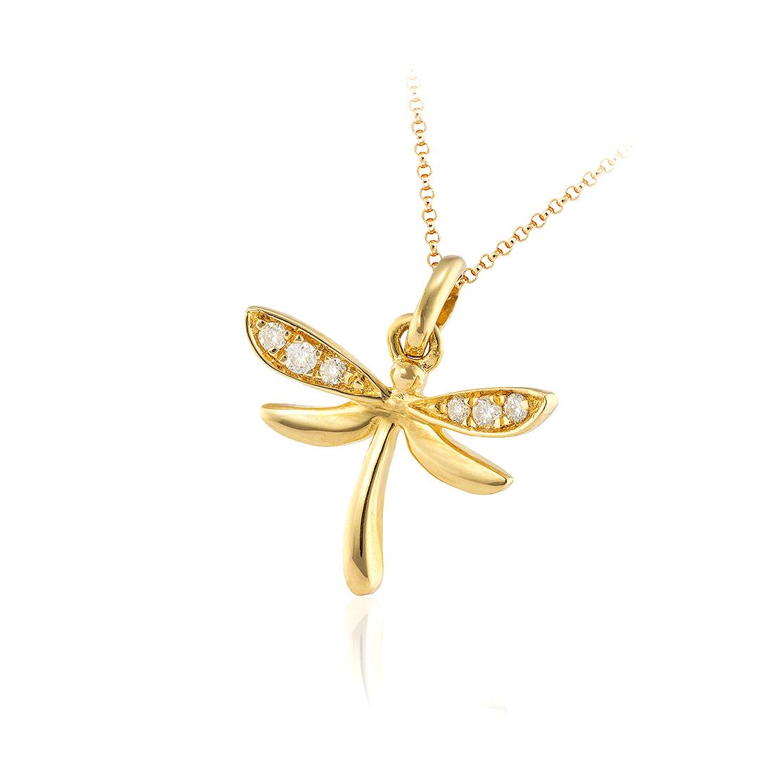 Diamantový prívesok Hope, žlté zlato