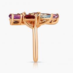 Drahokamový prsteň Reginae, ružové zlato