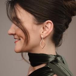 Diamantové náušnice Astral, žlté zlato