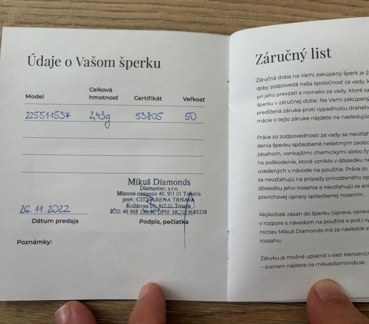 Prsteň Siloe 225 51 1537