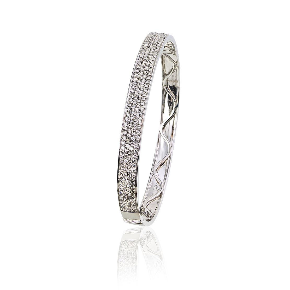 Náramok Essence, biele zlato, diamant.