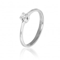 Prsteň Sophia, biele zlato, diamant.