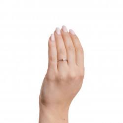 Prsteň Sophia, biele zlato, diamant.