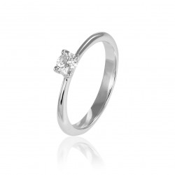 Prsteň Sprout, biele zlato, diamant.