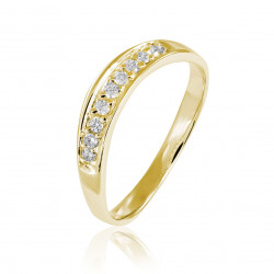 Prsteň Dionne, žlté zlato, diamant.