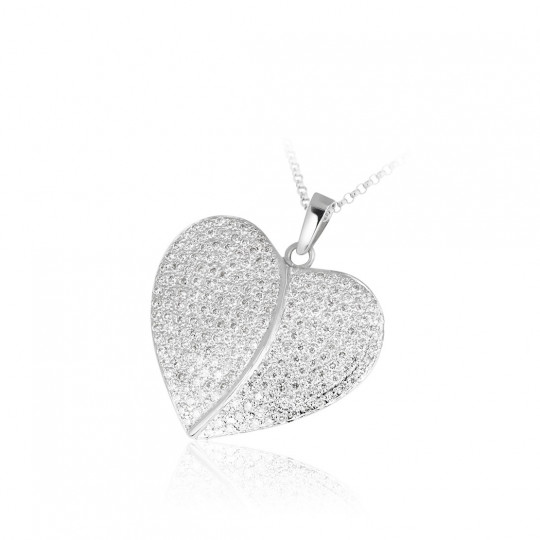 Prívesok Ardent, biele zlato, diamant.