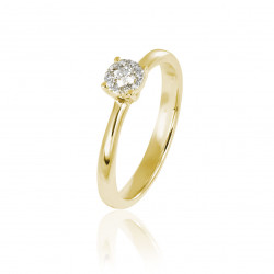 Prsteň Sinead, žlté zlato, diamant.