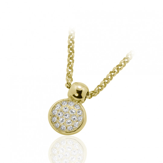 Náhrdelník Aviditky, žlté zlato, diamant.