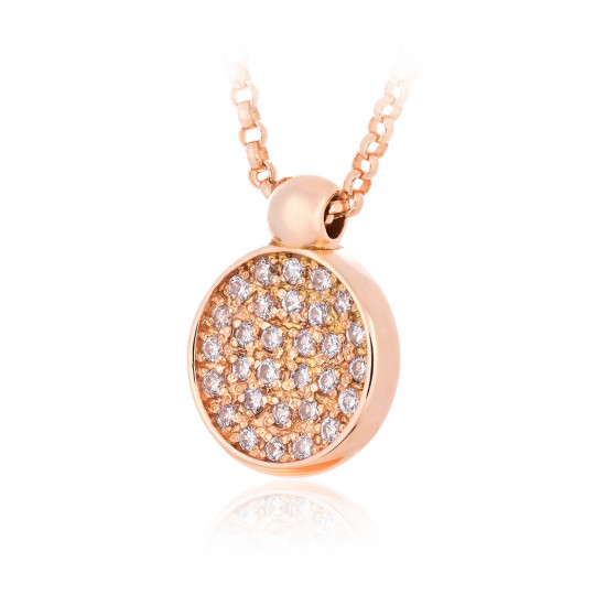 Náhrdelník Avidity Grande, ružové zlato, diamant.