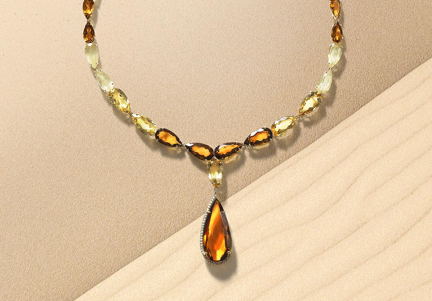 Citrínový náhrdelník Blanchet Mikuš Diamonds - Citrínový náhrdelník Blanchet