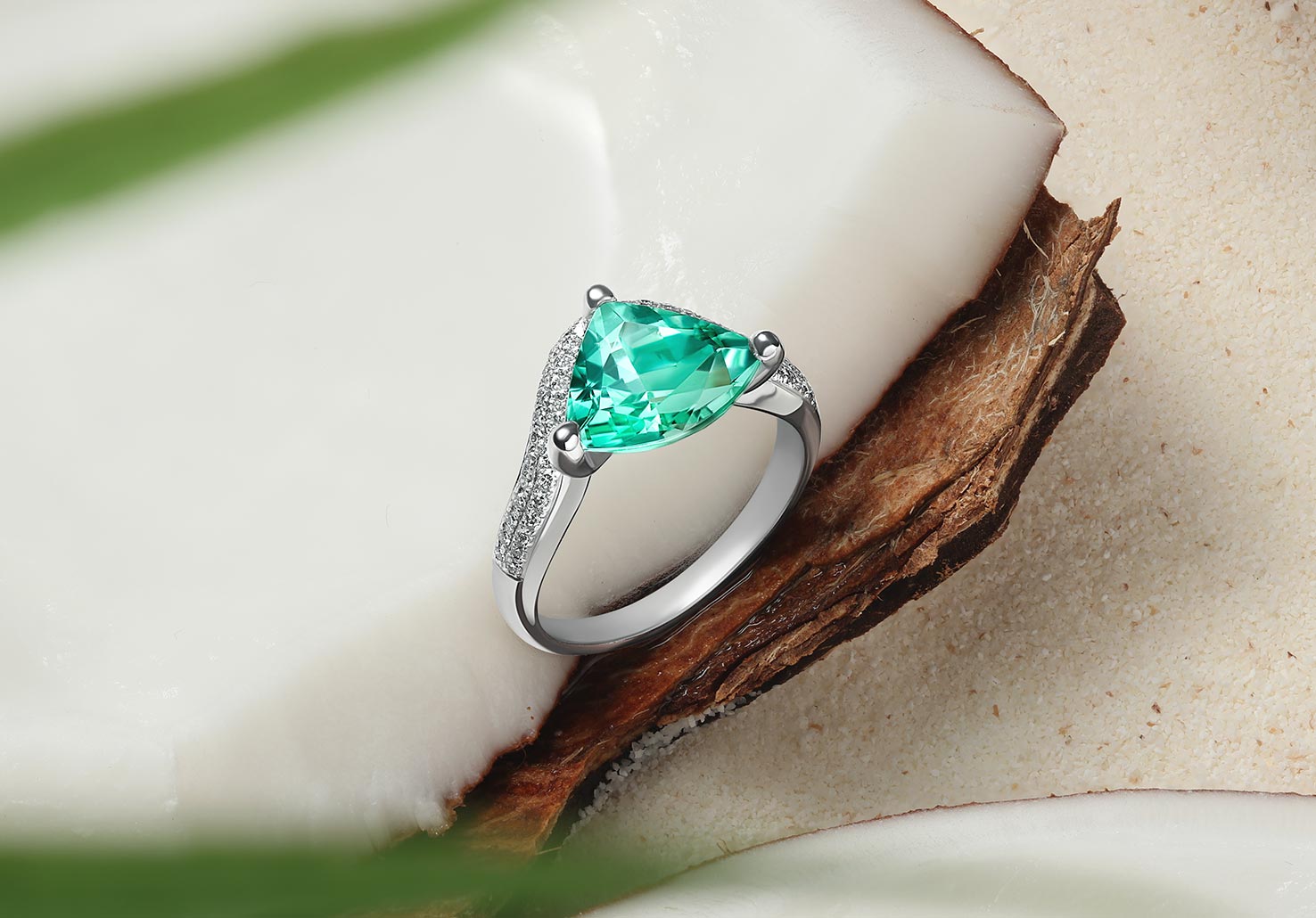 Prsteň Paraiba Aitutaki Mikuš Diamonds - Prsteň Paraiba Aitutaki