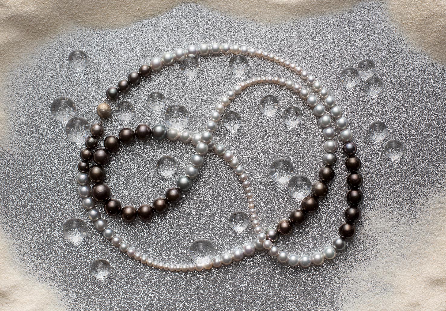 Mikuš Diamonds - Perlový náhrdelník Silky Crown